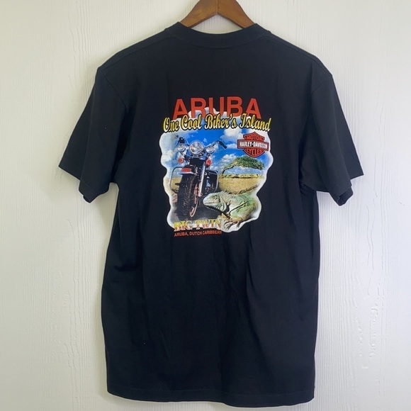 Harley Davidson - One Cool Bikers Island Aruba , Dutch Caribbean Lizard Bike LG - Picture 5 of 7